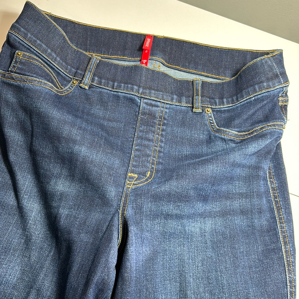 SPANX Navy Flare Jeans large tall NWOT